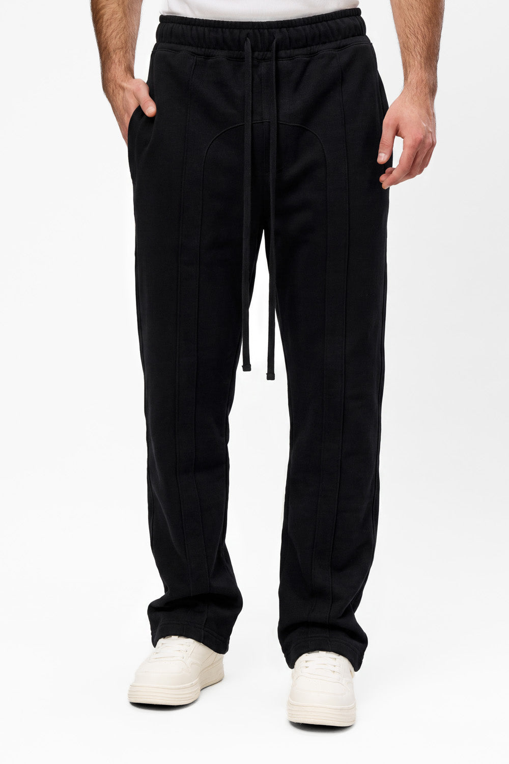 247 V2 Vanilla Cotton Pants with decorative stitches