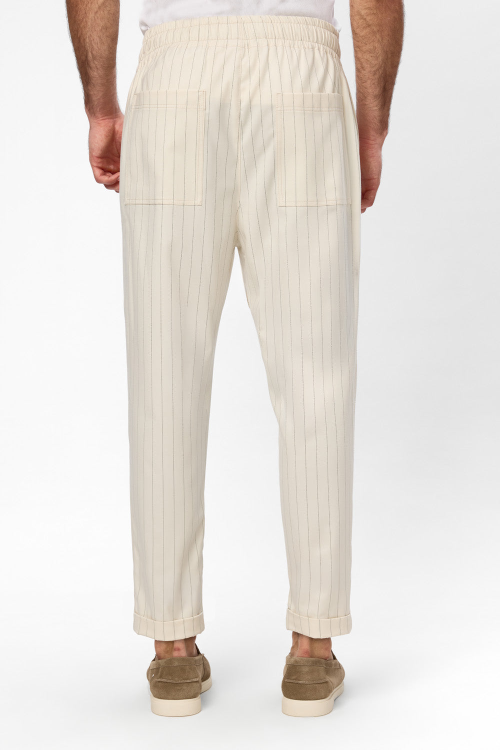 Thom Vanilla Striped Cloth Pants V2
