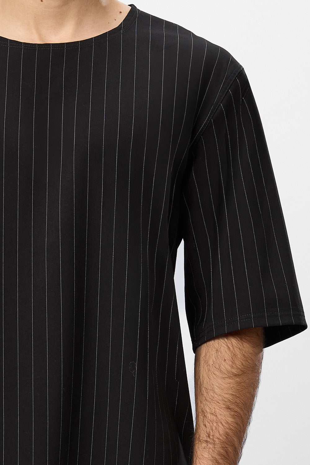Thom striped black cloth T-shirt