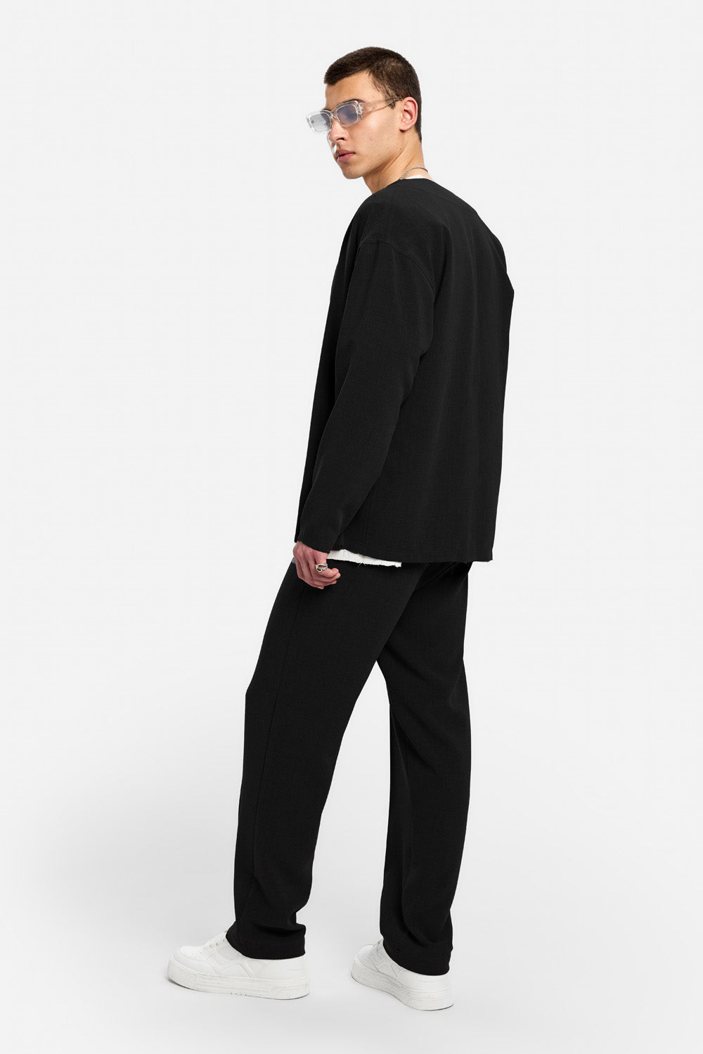 Pantaloni stofa 247 | Bărbați | Negru | Stil Modern & Elegant | Confort & Funcționalitate | Atelier Hamza