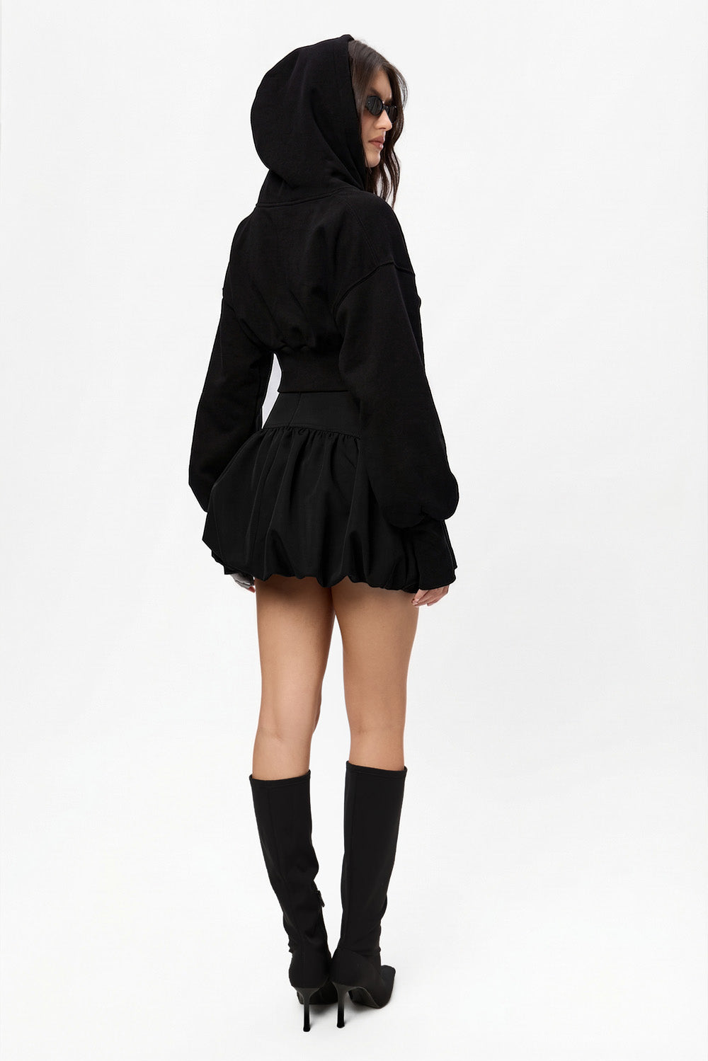 Karol v2 lace black Hoodie with corset