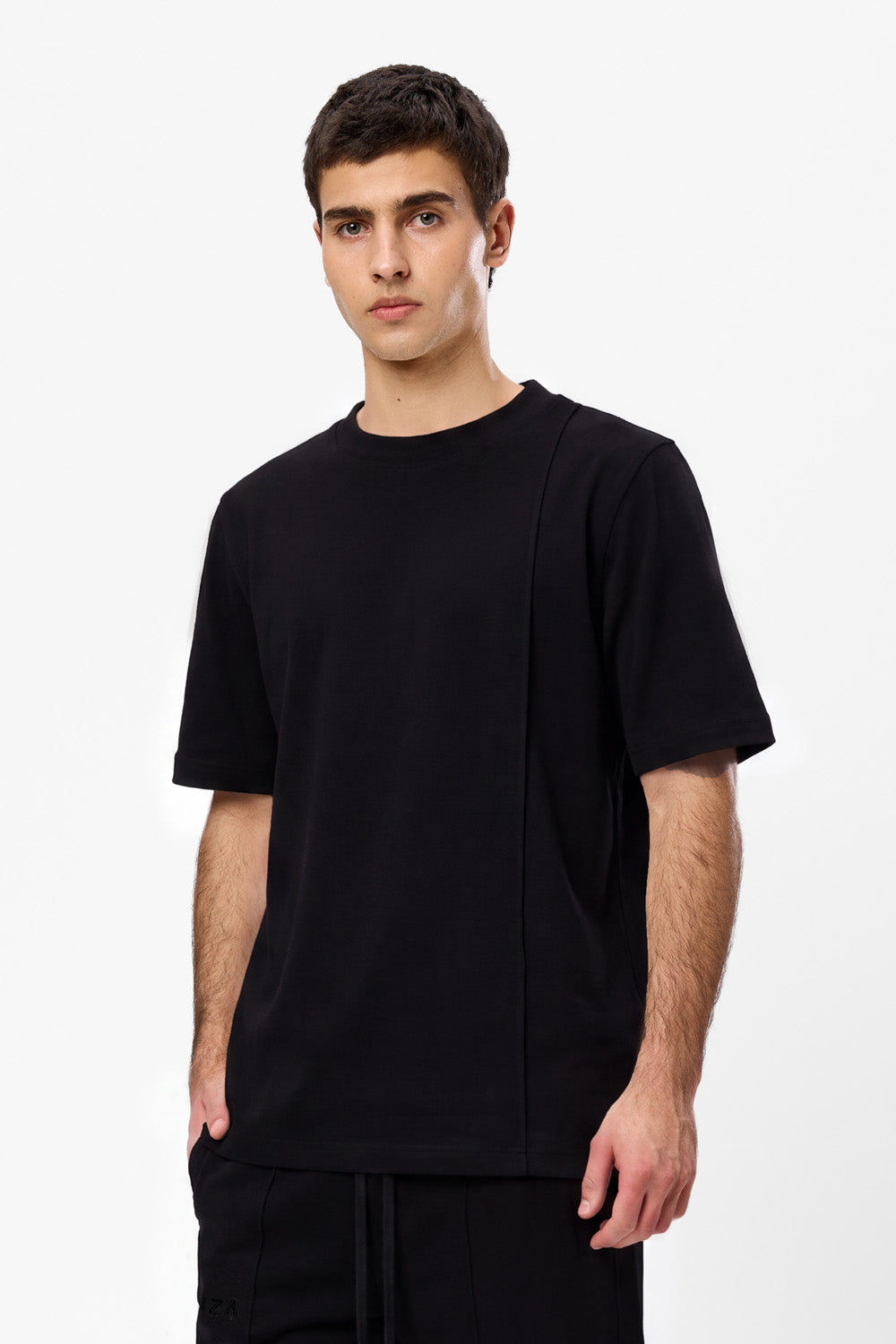 Khan V2 black seam detail T-shirt