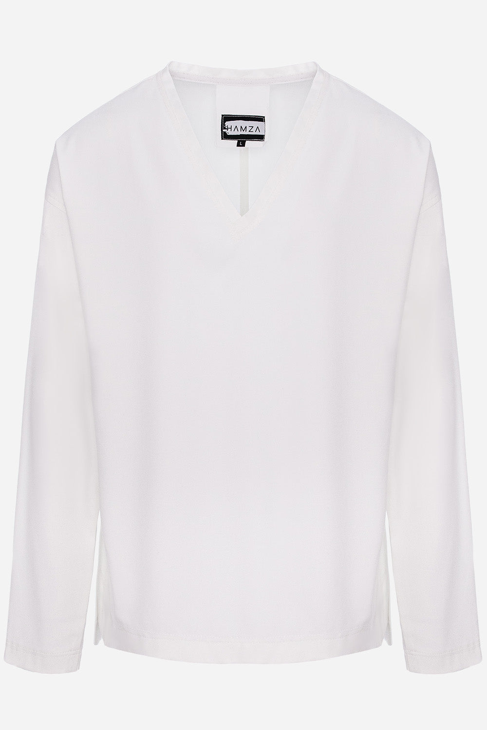 Florence V-Neck Cloth Off-White long sleeve T-shirt