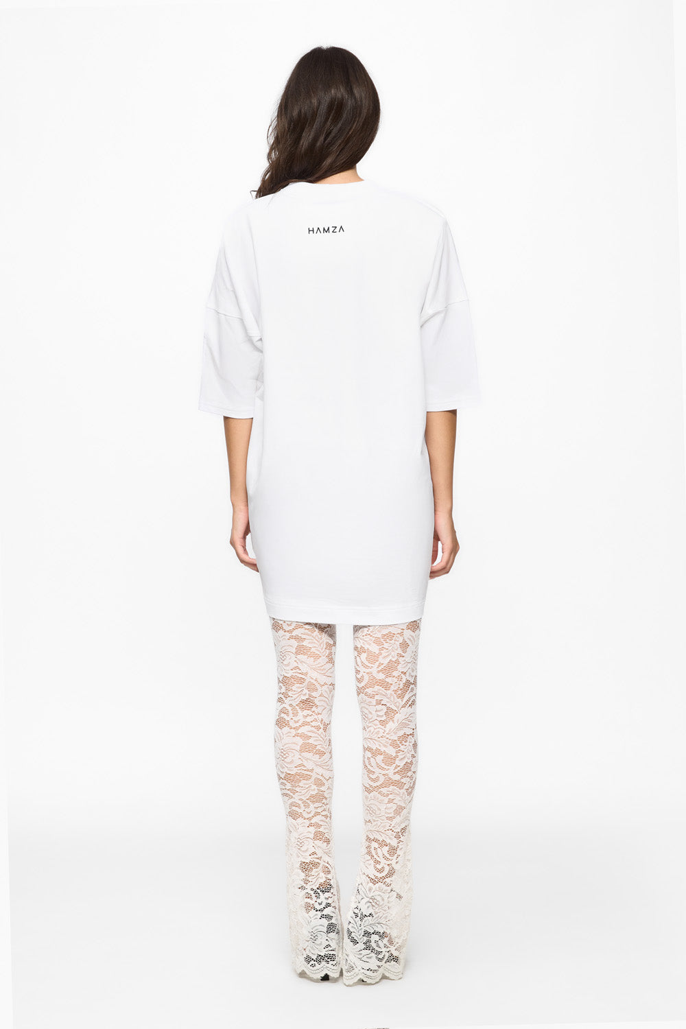 Contour Printed White Dress