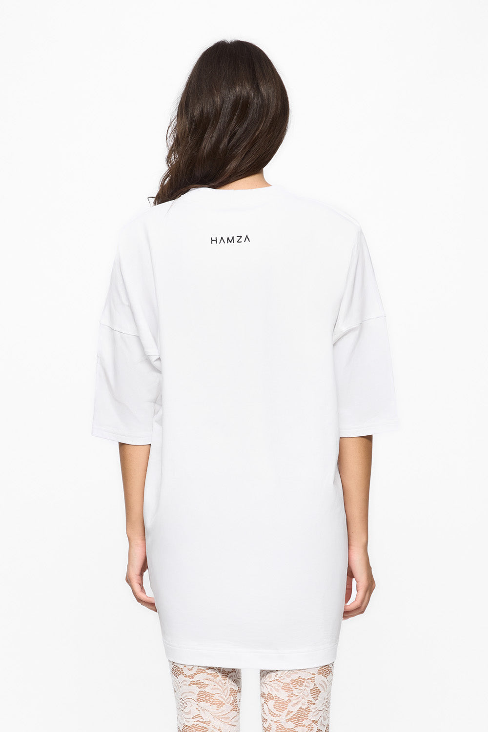 Contour Printed White Dress