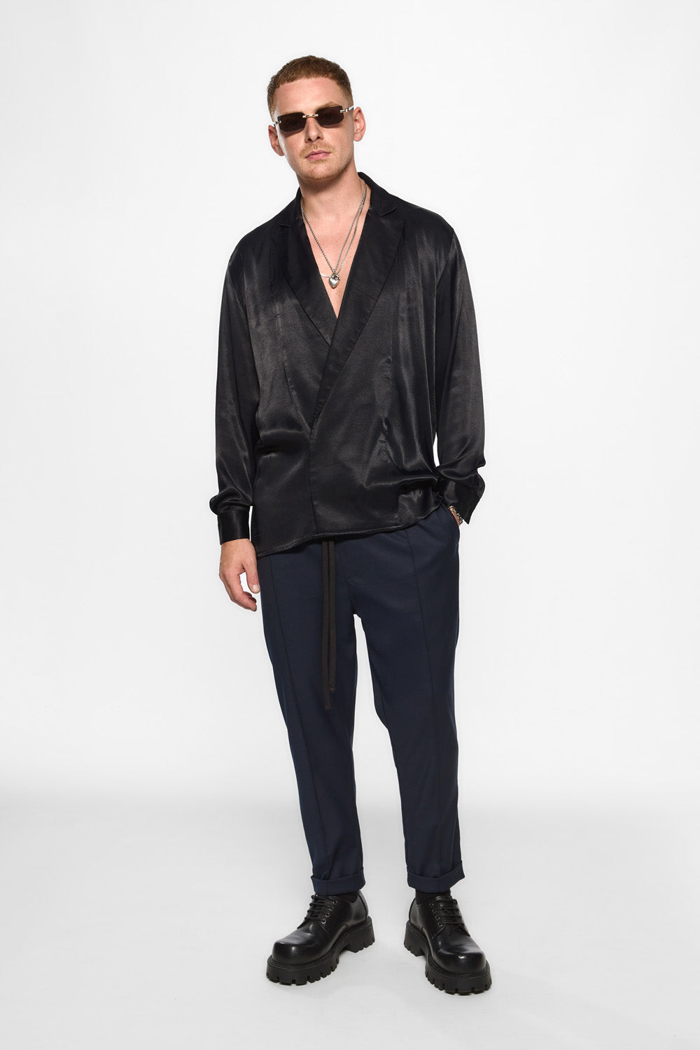 Thom black viscose Cardigan