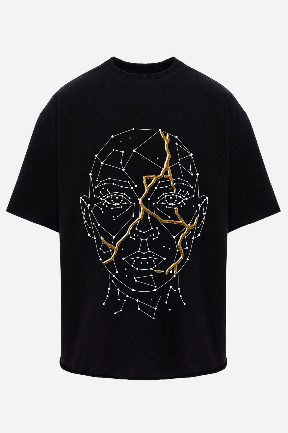 Ginza Printed Black T-Shirt