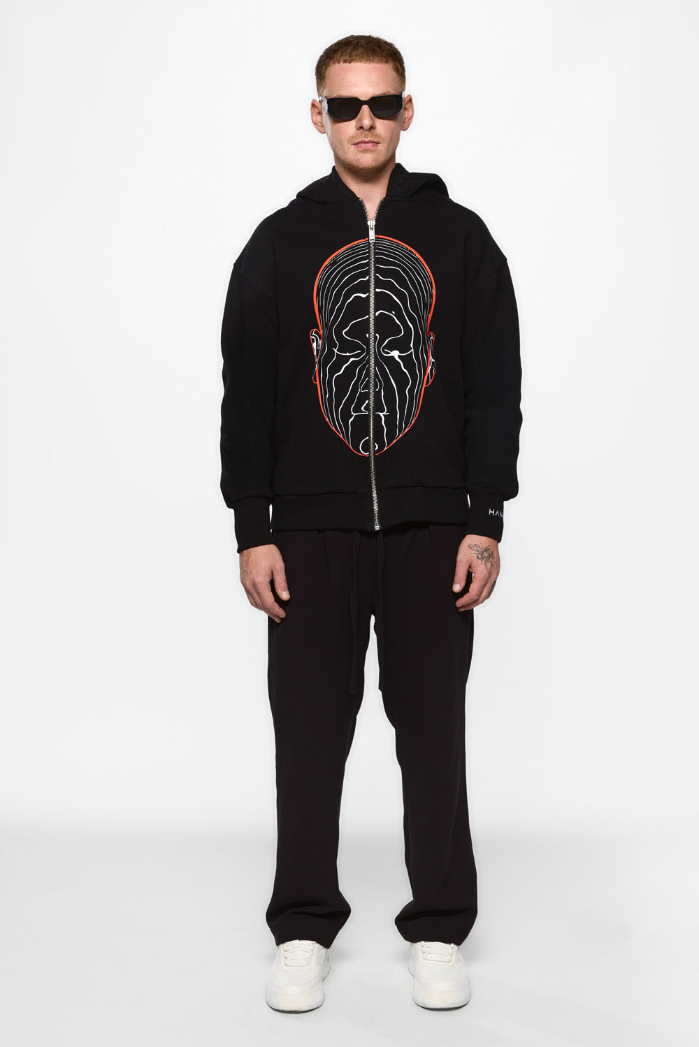 Ego printed Zip Hoodie