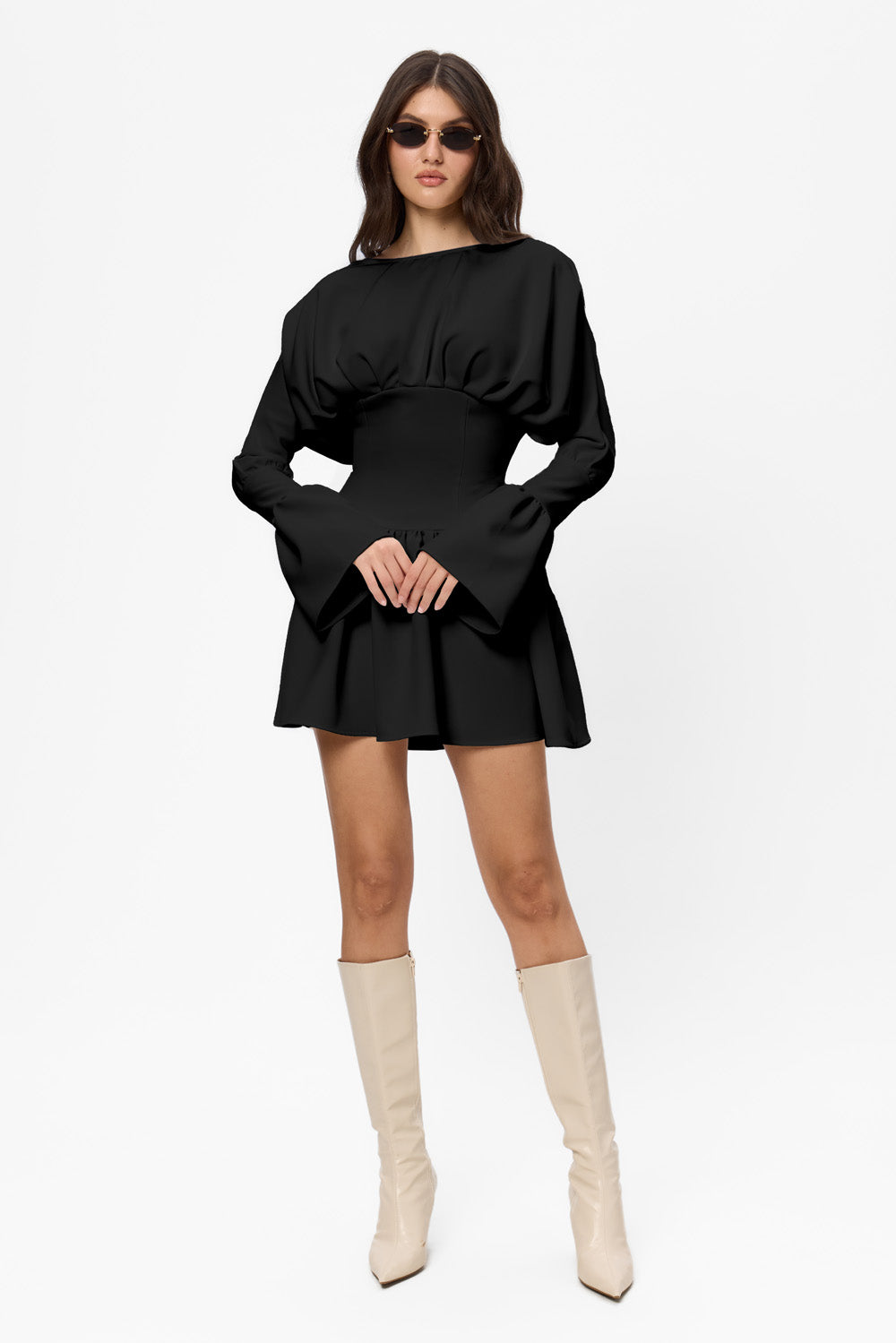 Nyssa Cloth Black Dress