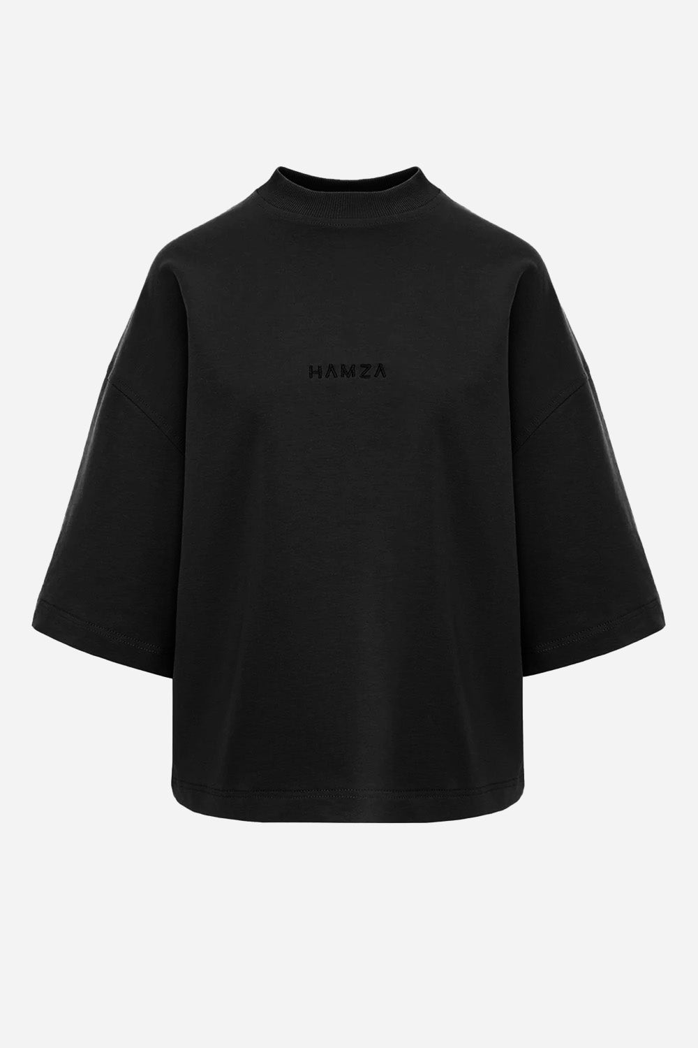 Tricou cu broderie midnight | Femei | Negru | Stil Modern & Elegant | Confort & Funcționalitate | Atelier Hamza