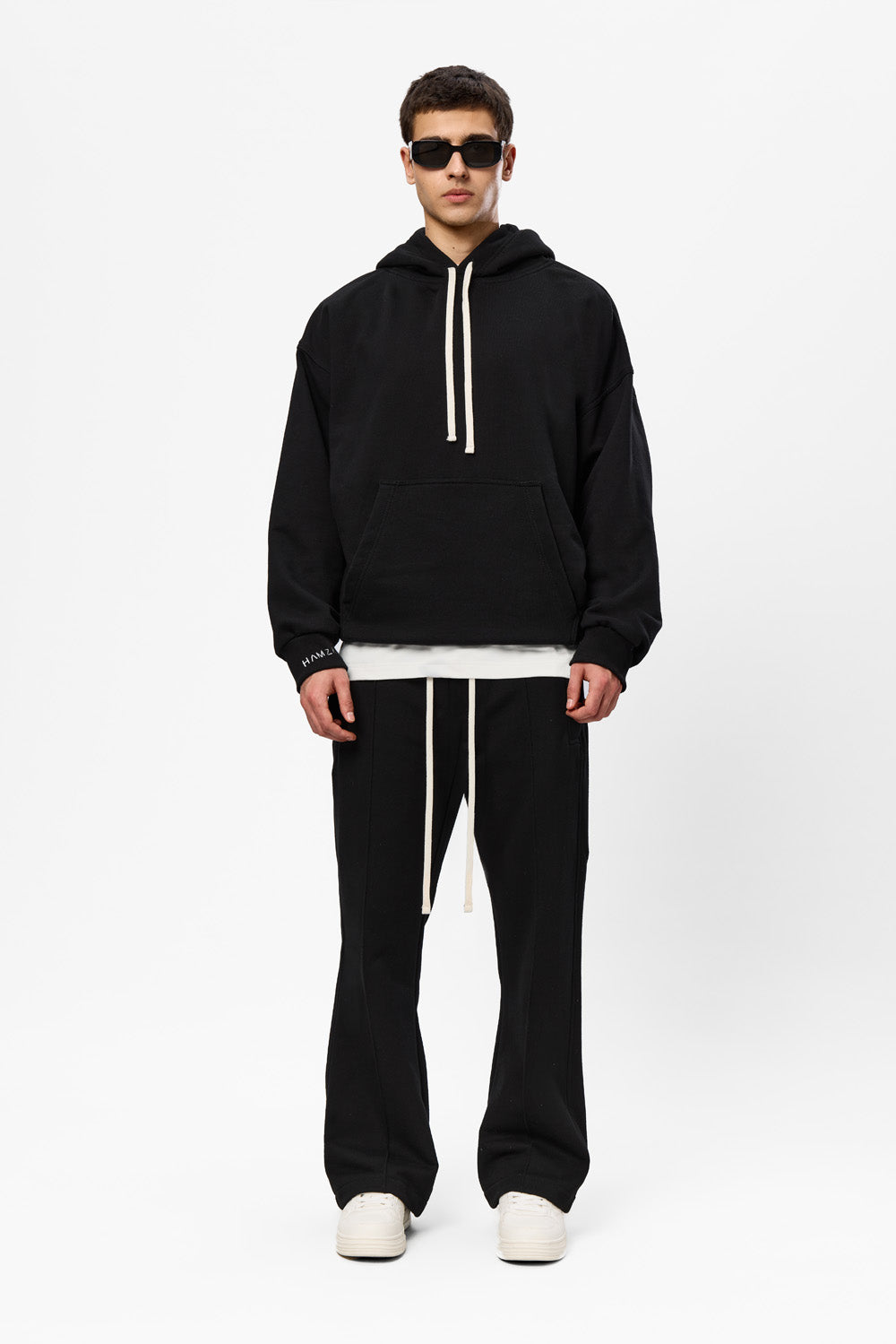 Blacky V2 Black Cotton Hoodie