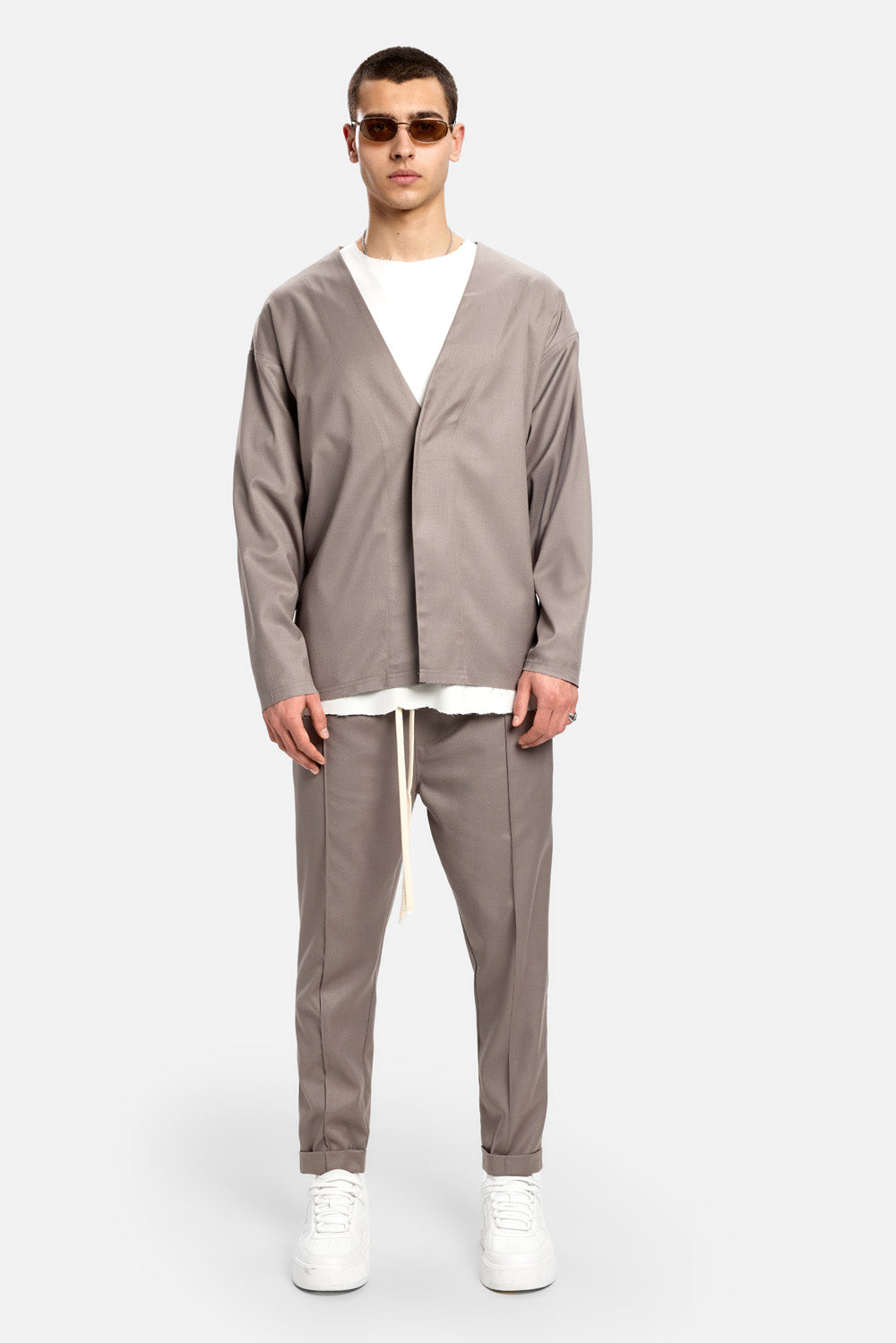 Pantaloni din stofa Thom | Bărbați | Bej | Stil Modern & Elegant | Confort & Funcționalitate | Atelier Hamza