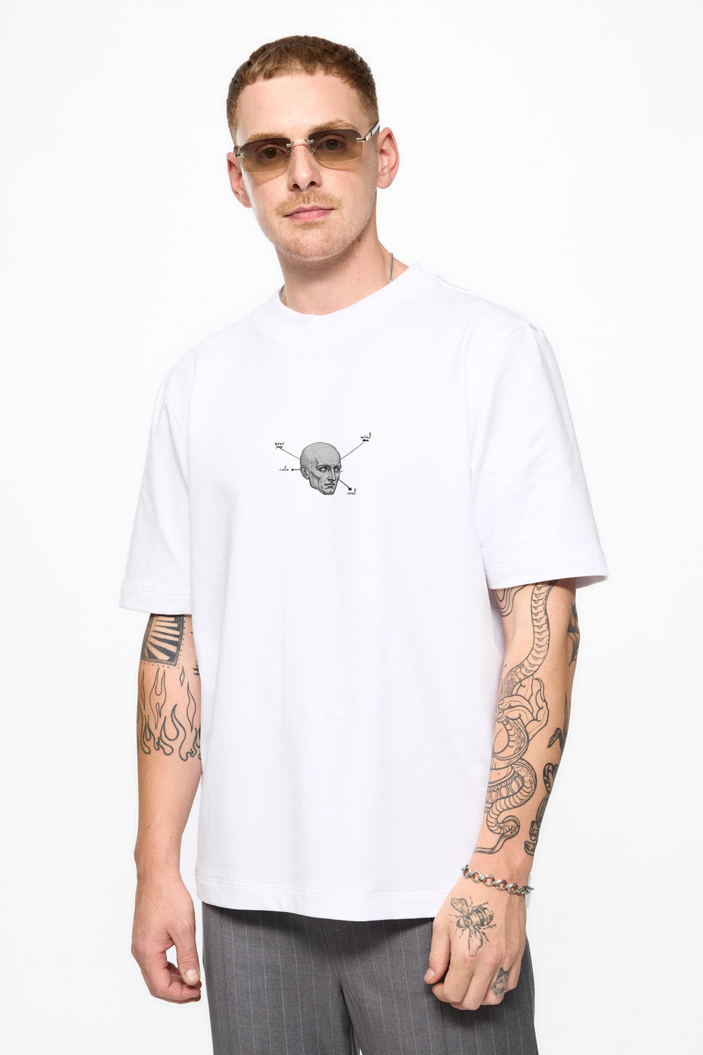 Los angeles Printed White T-Shirt