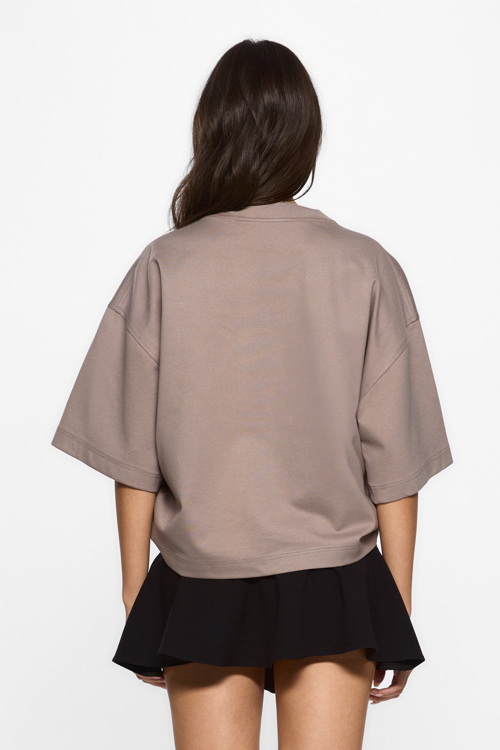 Belle with floral applique beige T-shirt W