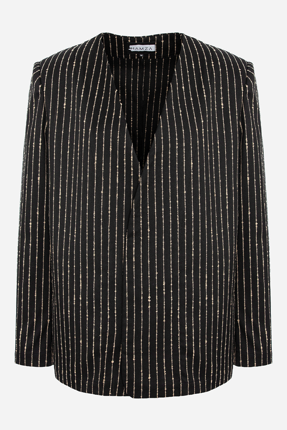 247 Black Striped Blazer