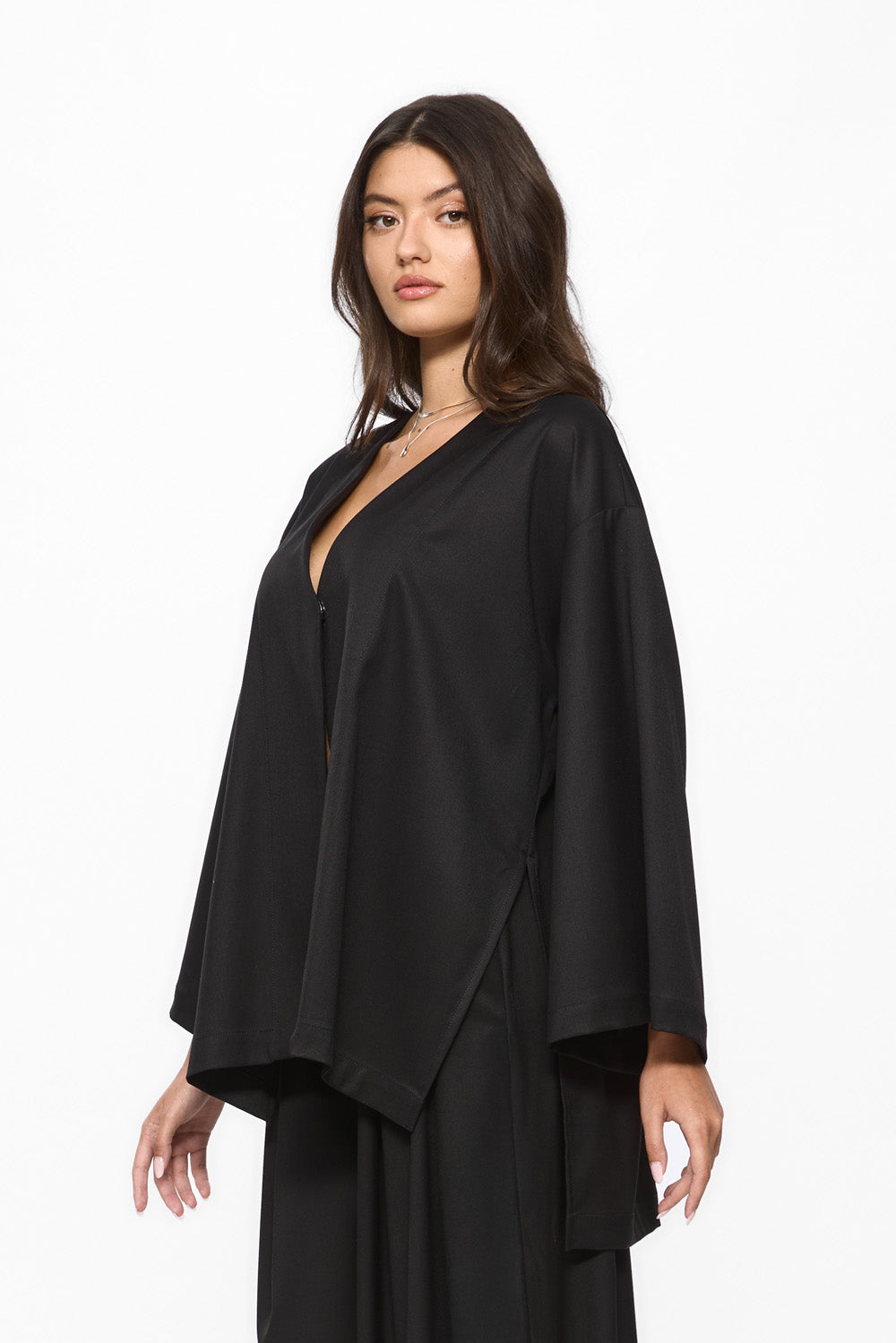 Kimi Black Cloth Cardigan