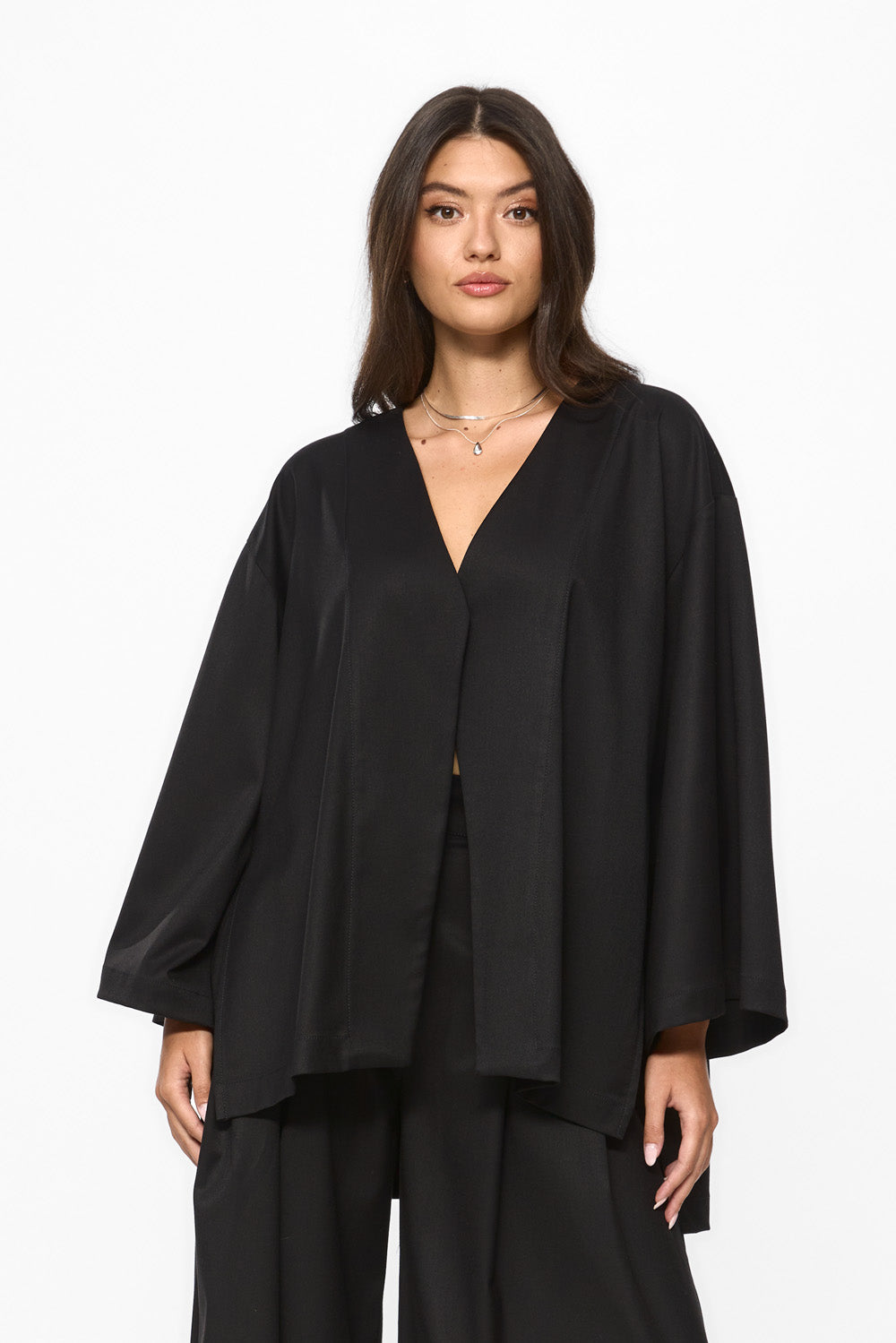Kimi Black Cloth Cardigan
