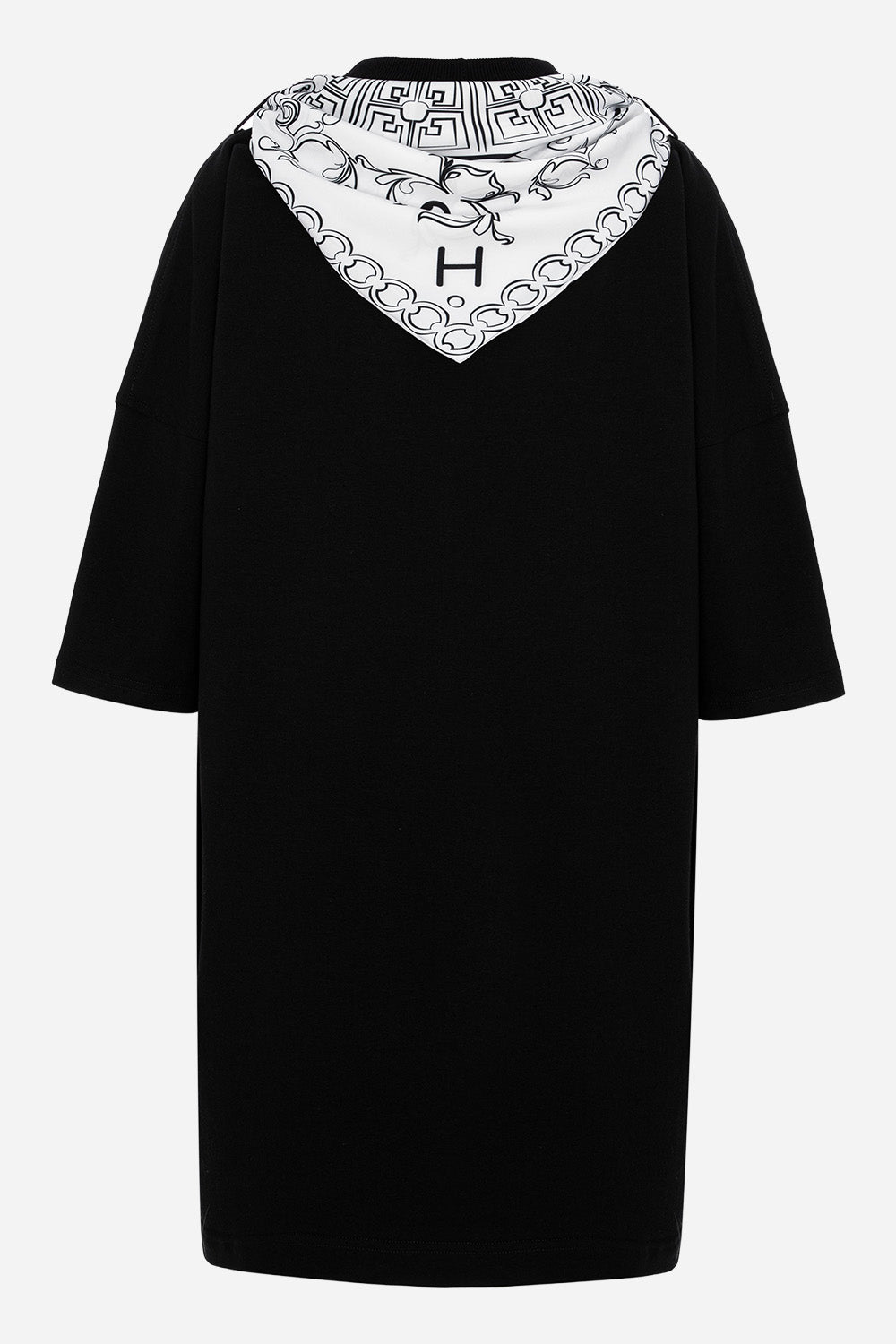 Sukienka T-shirt Bandana z nadrukiem gorsetu