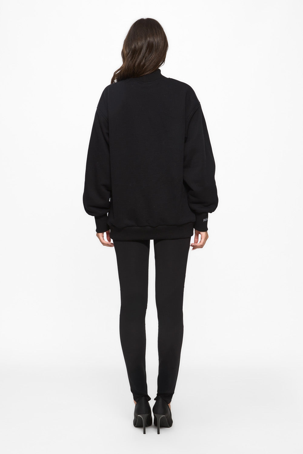Kora Rose Black Turtleneck