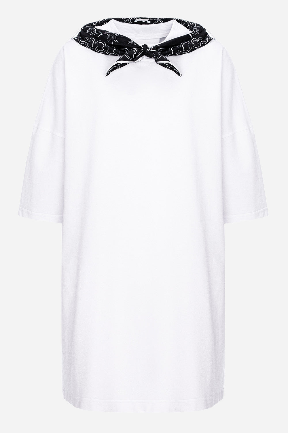 Paris Scarf White Dress