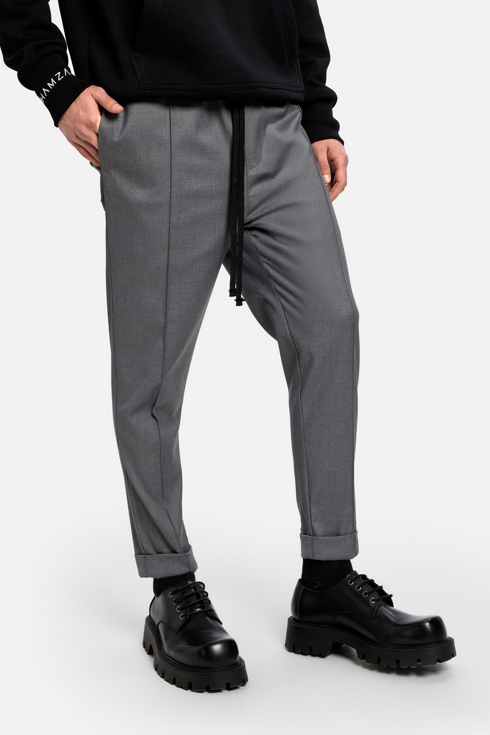 Pantaloni din stofa Thom | Bărbați | Gri | Stil Modern & Elegant | Confort & Funcționalitate | Atelier Hamza