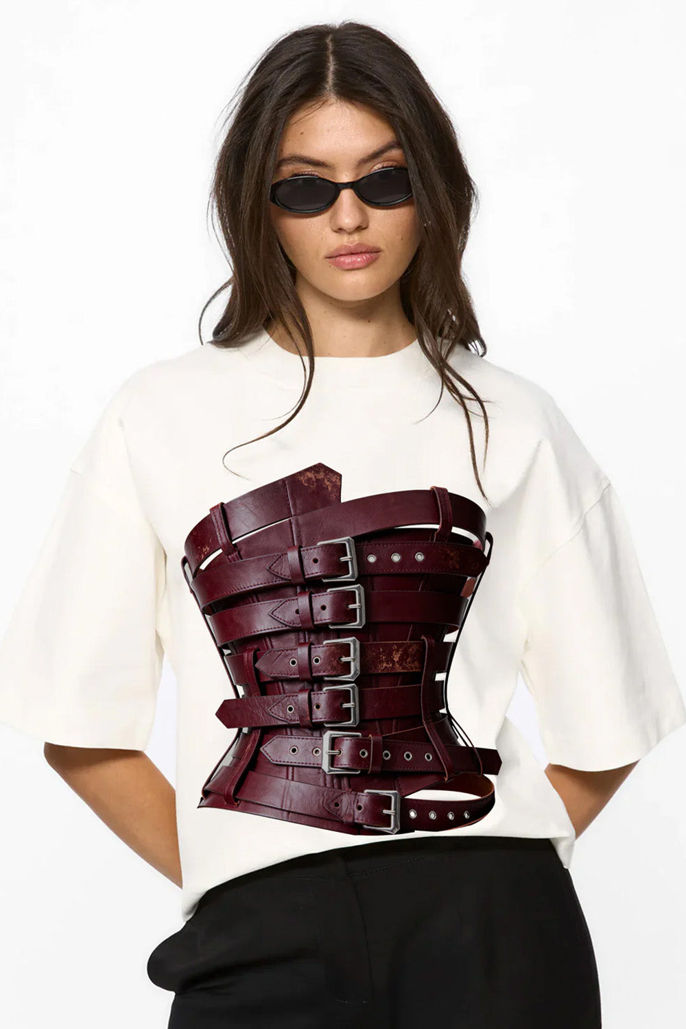 Charmante drukowana koszulka w kolorze Off-White W