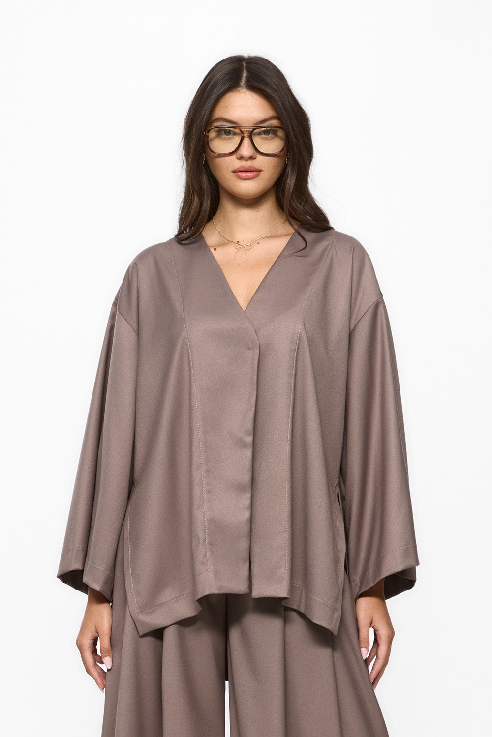 Kimi Beige Cloth Cardigan