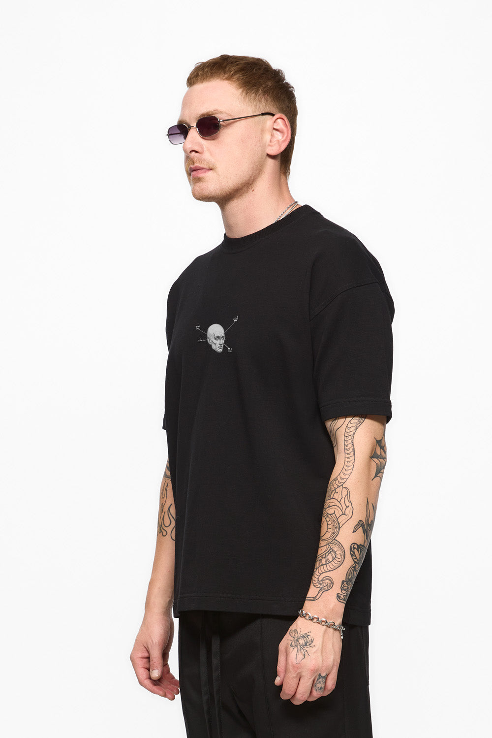 Tricou alb cu imprimeu Riyad