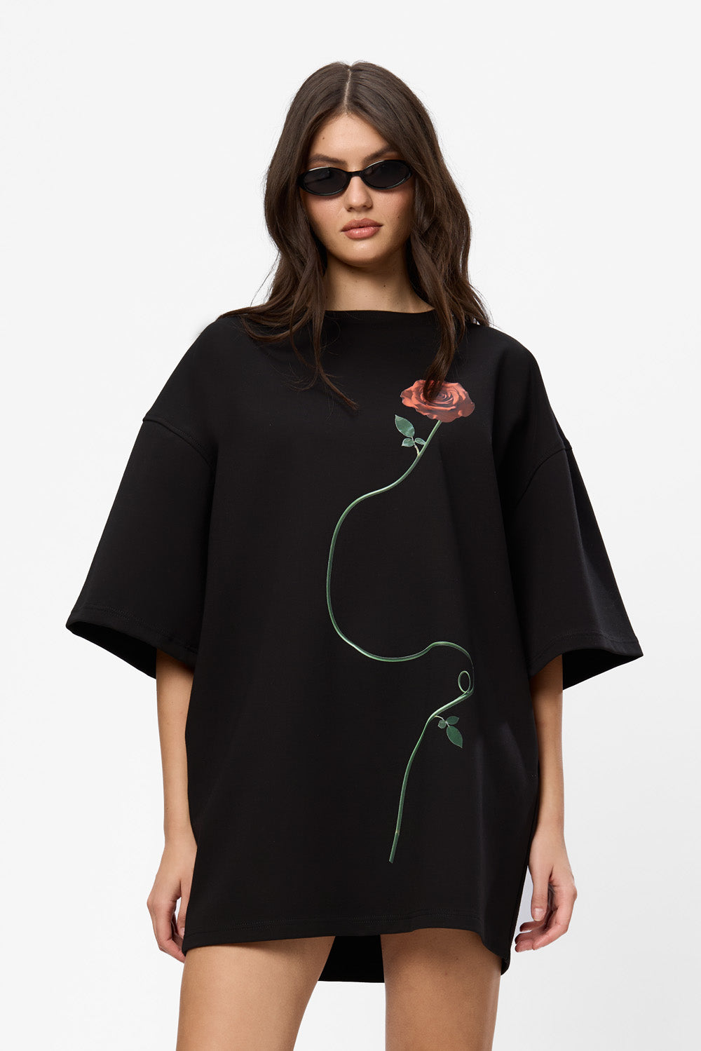 Sukienka T-shirt Bandana z nadrukiem gorsetu