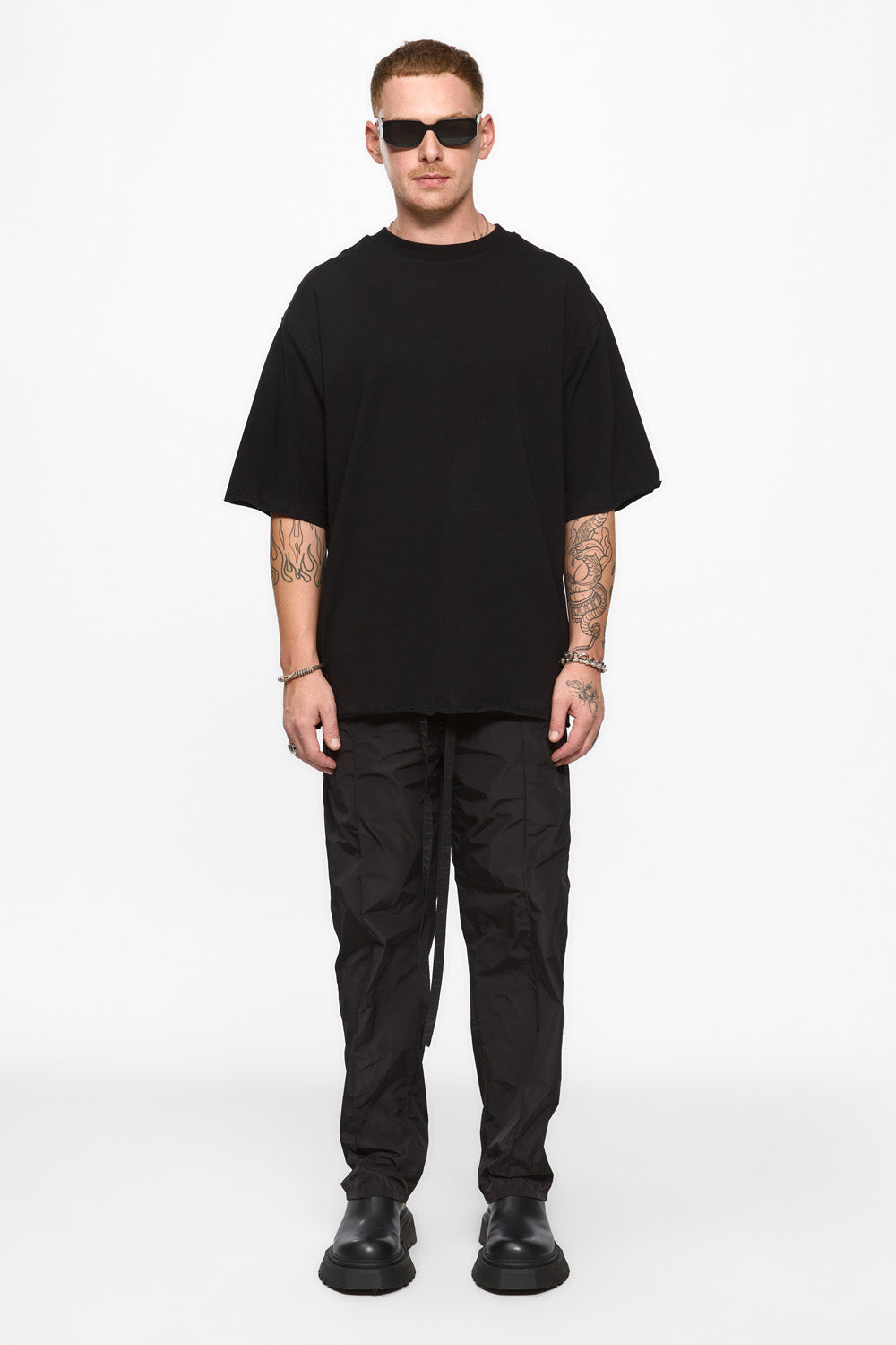 Dark printed black T-shirt