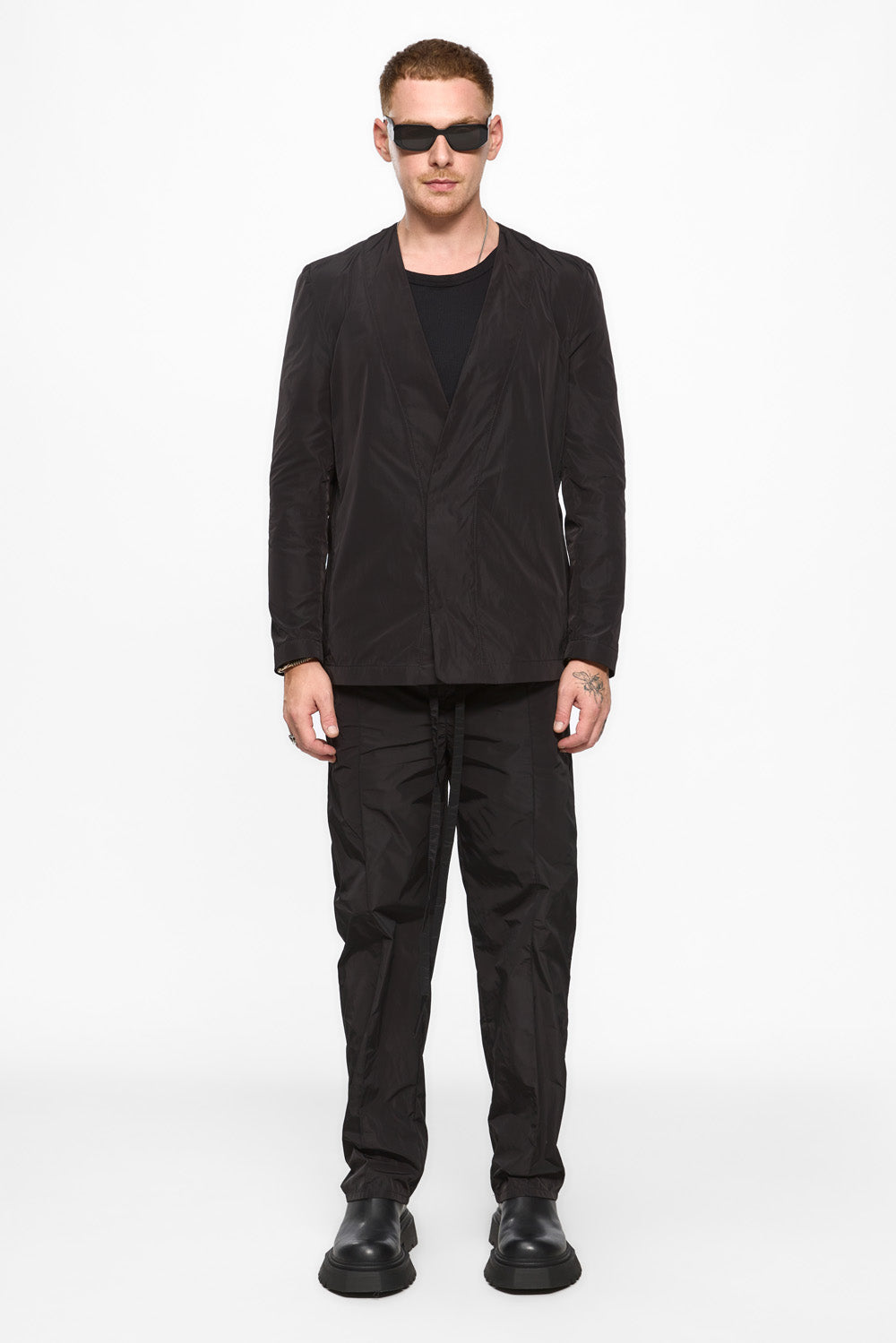 247 Black Polyamide Cardigan