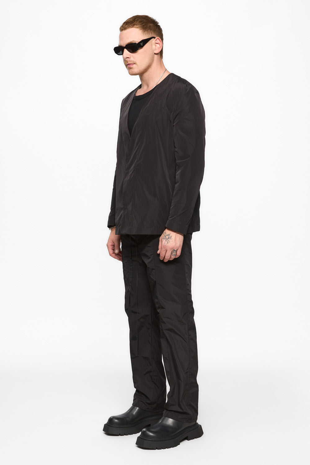 247 Black Polyamide Cardigan