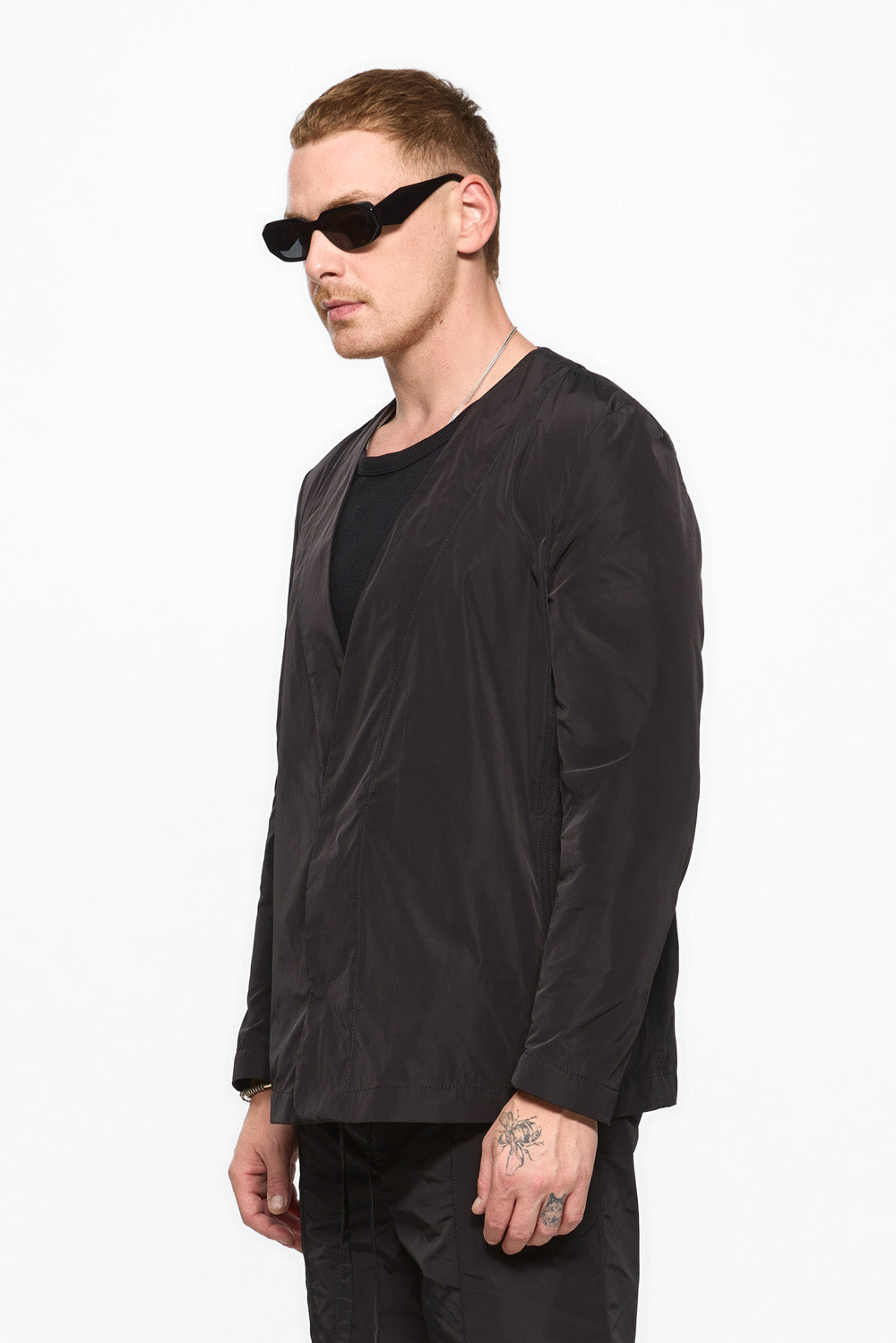 247 Black Polyamide Cardigan