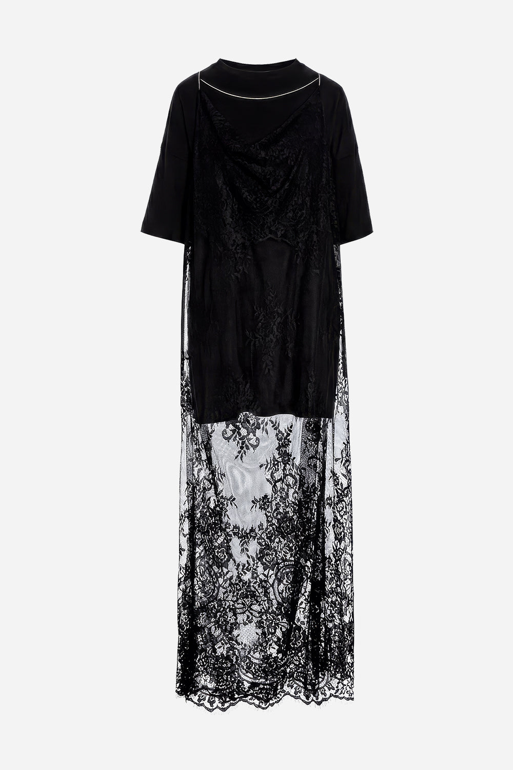 Sukienka T-shirt Bandana z nadrukiem gorsetu
