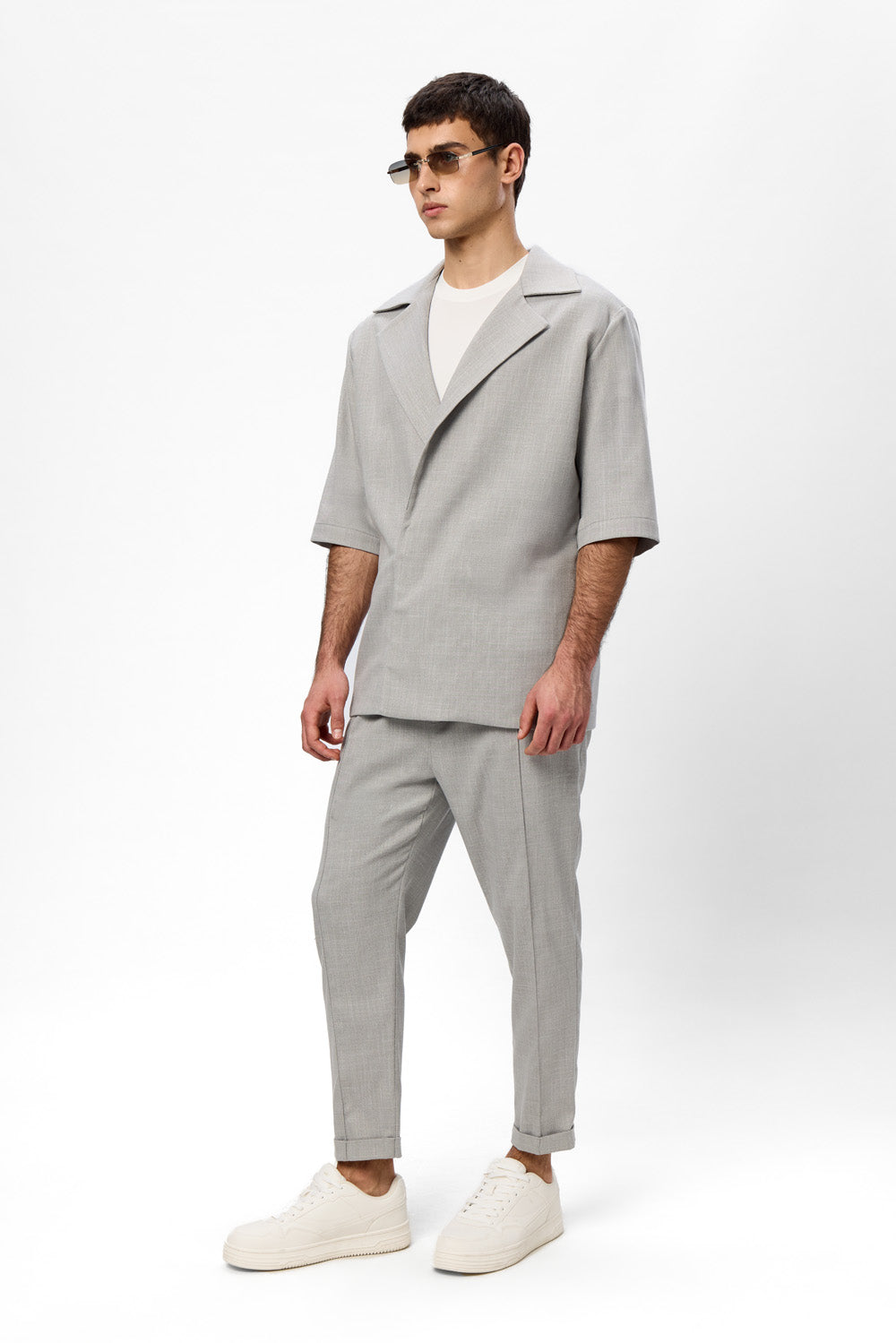 Riviera Grey Melange Cloth Jacket