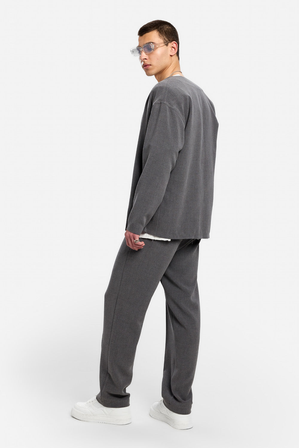 Pantaloni din stofa 247 | Bărbați | Gri | Stil Modern & Elegant | Confort & Funcționalitate | Atelier Hamza