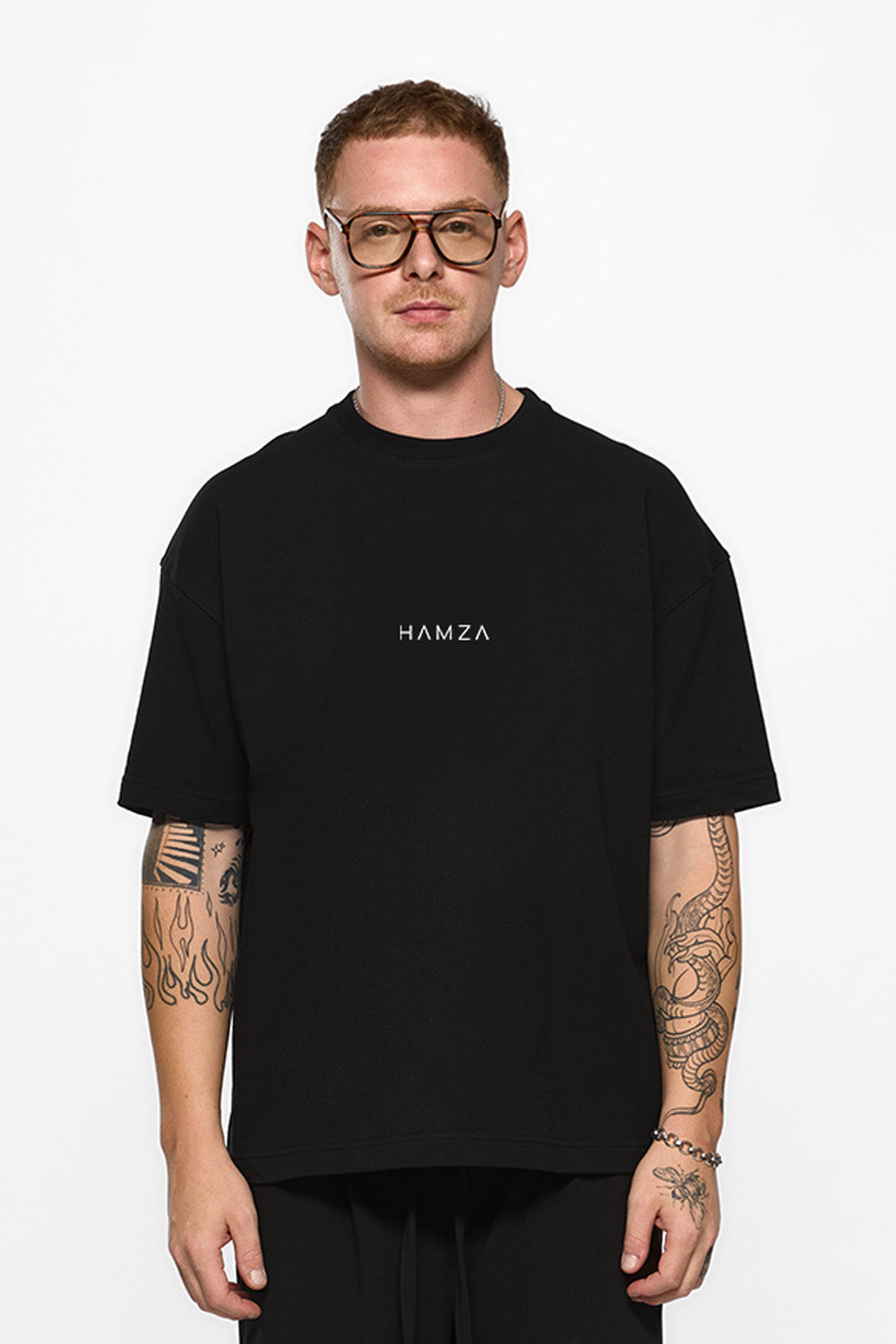 Aky Printed Black T-Shirt