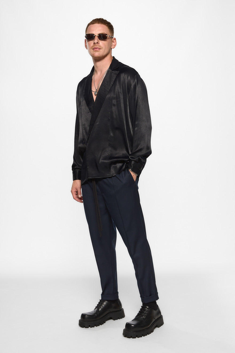 Thom black viscose Cardigan