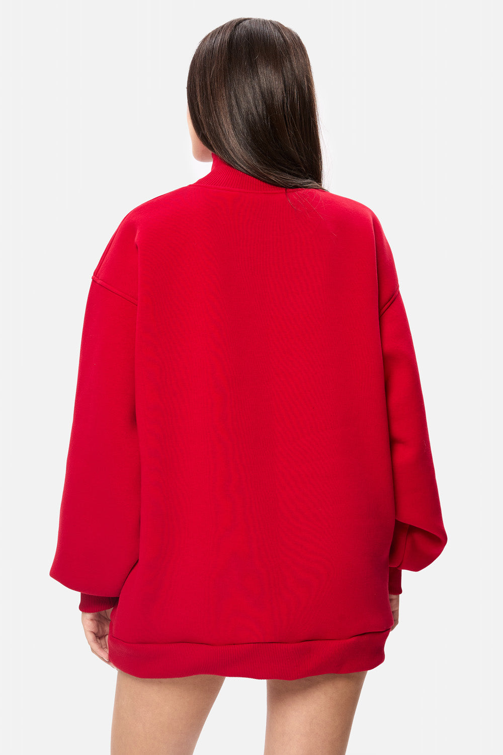 Charmante White fleece Turtleneck