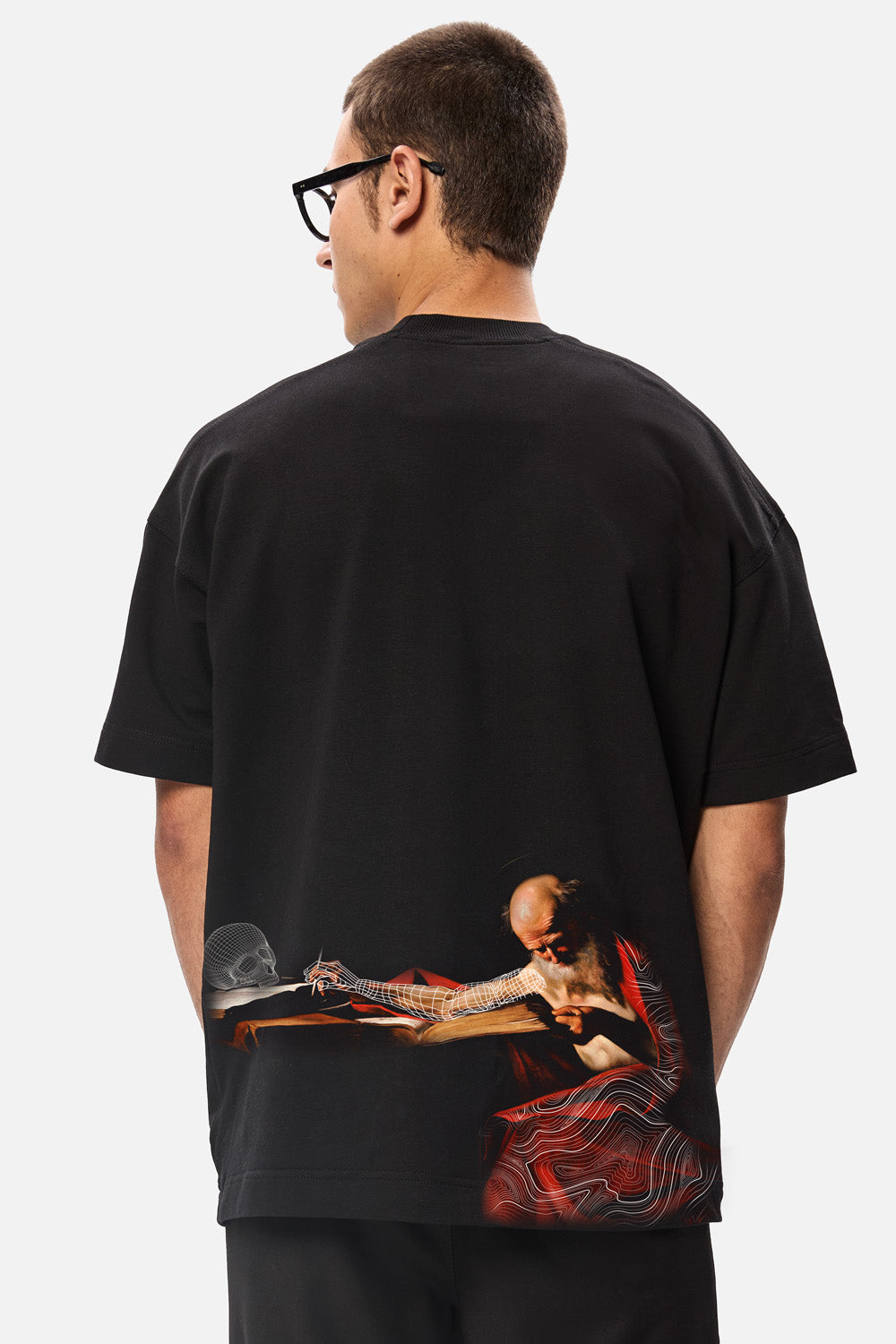Tricou printat "Kara" | Barbati | Negru Elegant, Confortabil | Stil & Putere | Atelier Hamza
