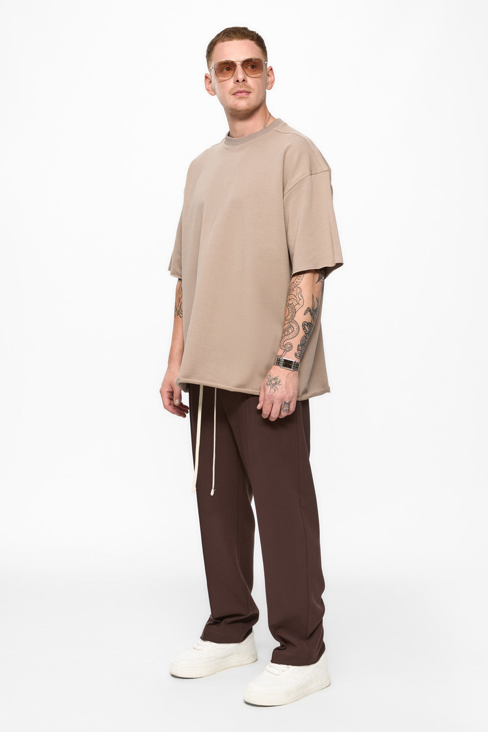 Oversized Beige T-shirt