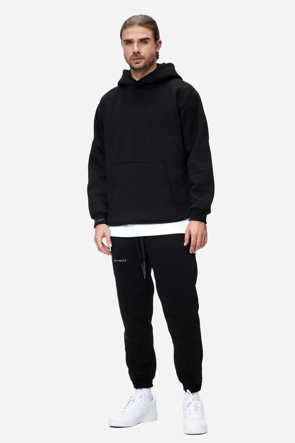 Pantaloni Osiris Flausati | Bărbați | Negru | Stil Modern & Elegant | Confort & Funcționalitate | Atelier Hamza