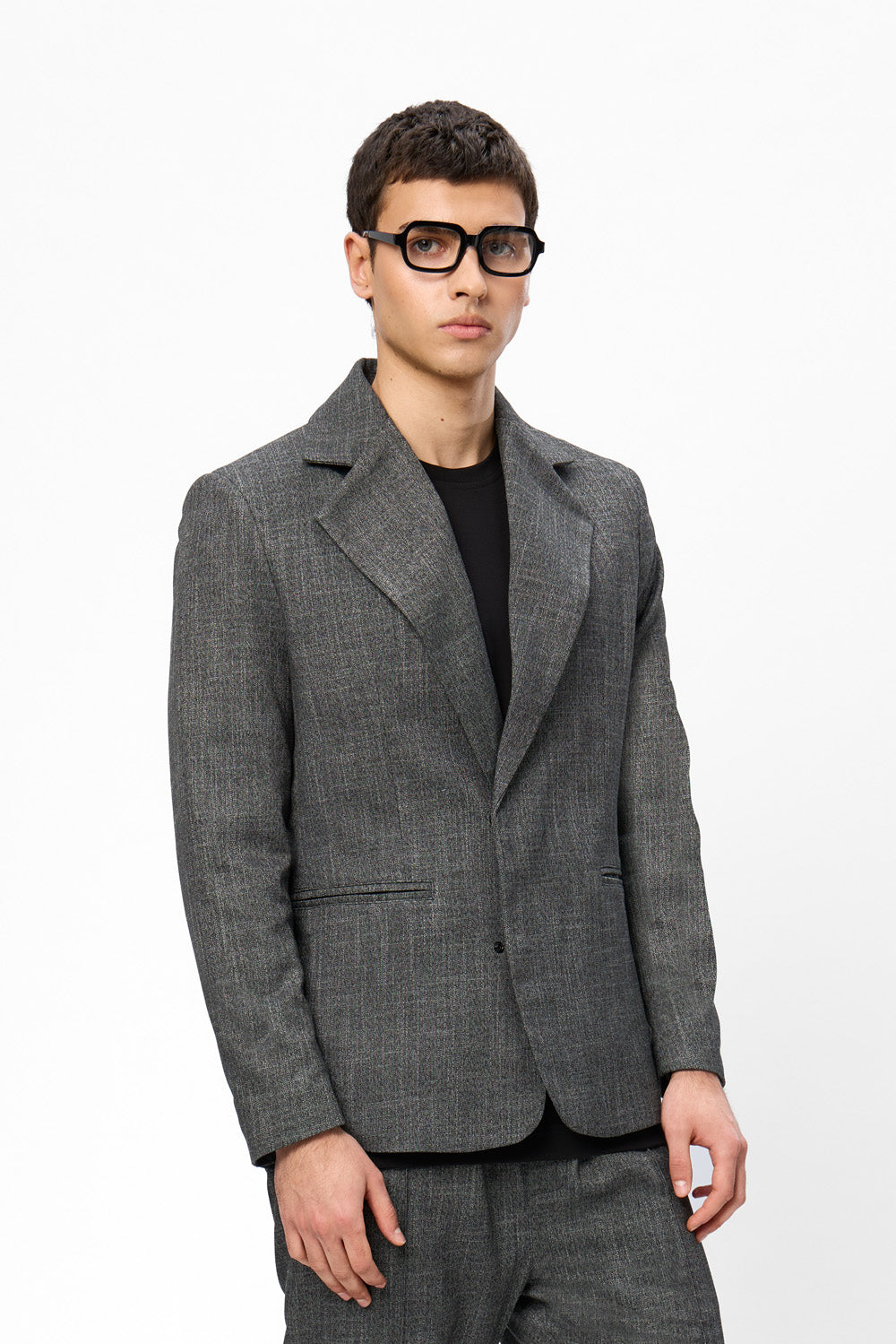 Thom V2 Black Melange Blazer