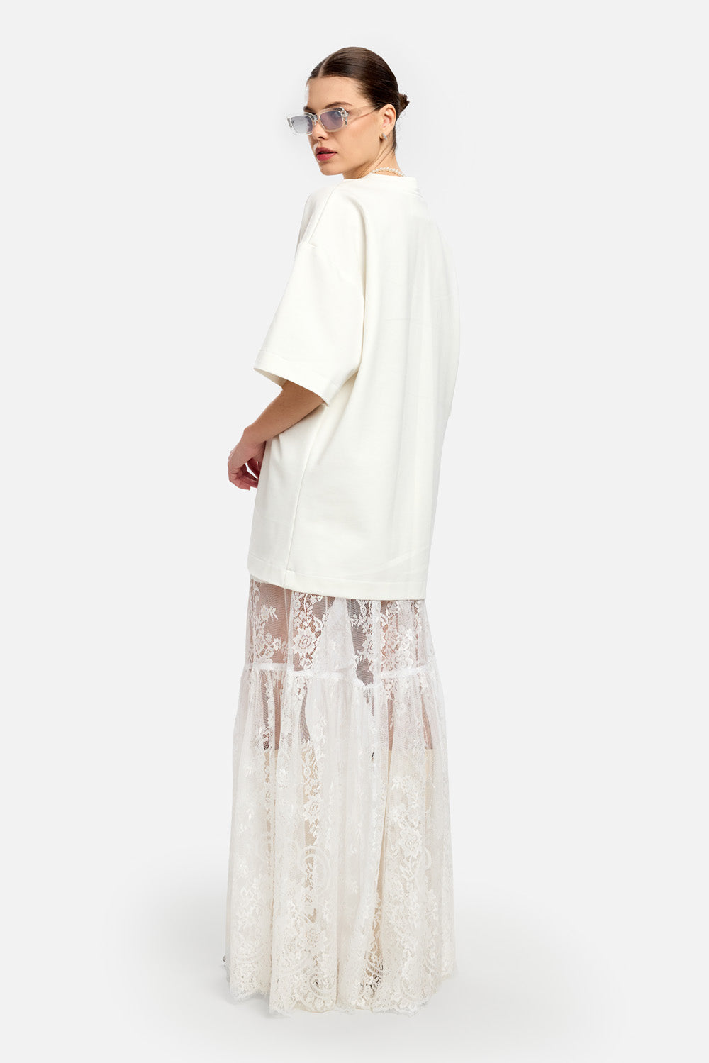 Fustă Snowflake| Femei | Alb | Stil Modern & Elegant | Confort & Funcționalitate | Atelier Hamza