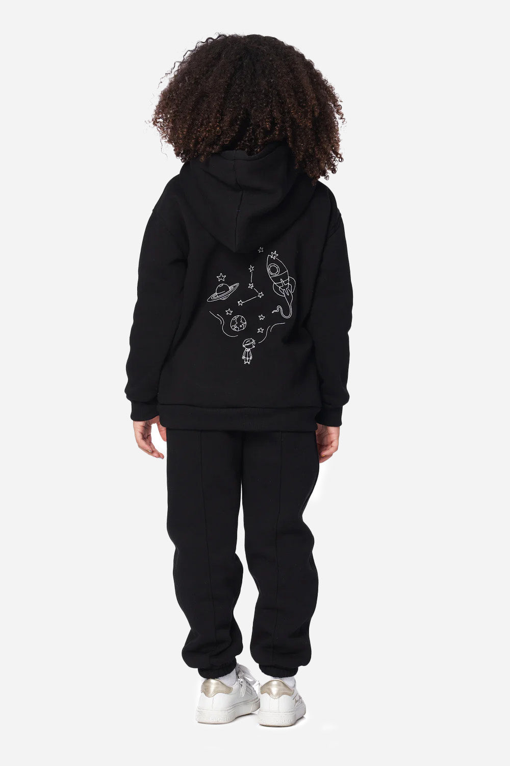 Compleu Trening pentru copii Galaxy | Negru | Stil Modern & Jucaus | Confort & Funcționalitate | Atelier Hamza