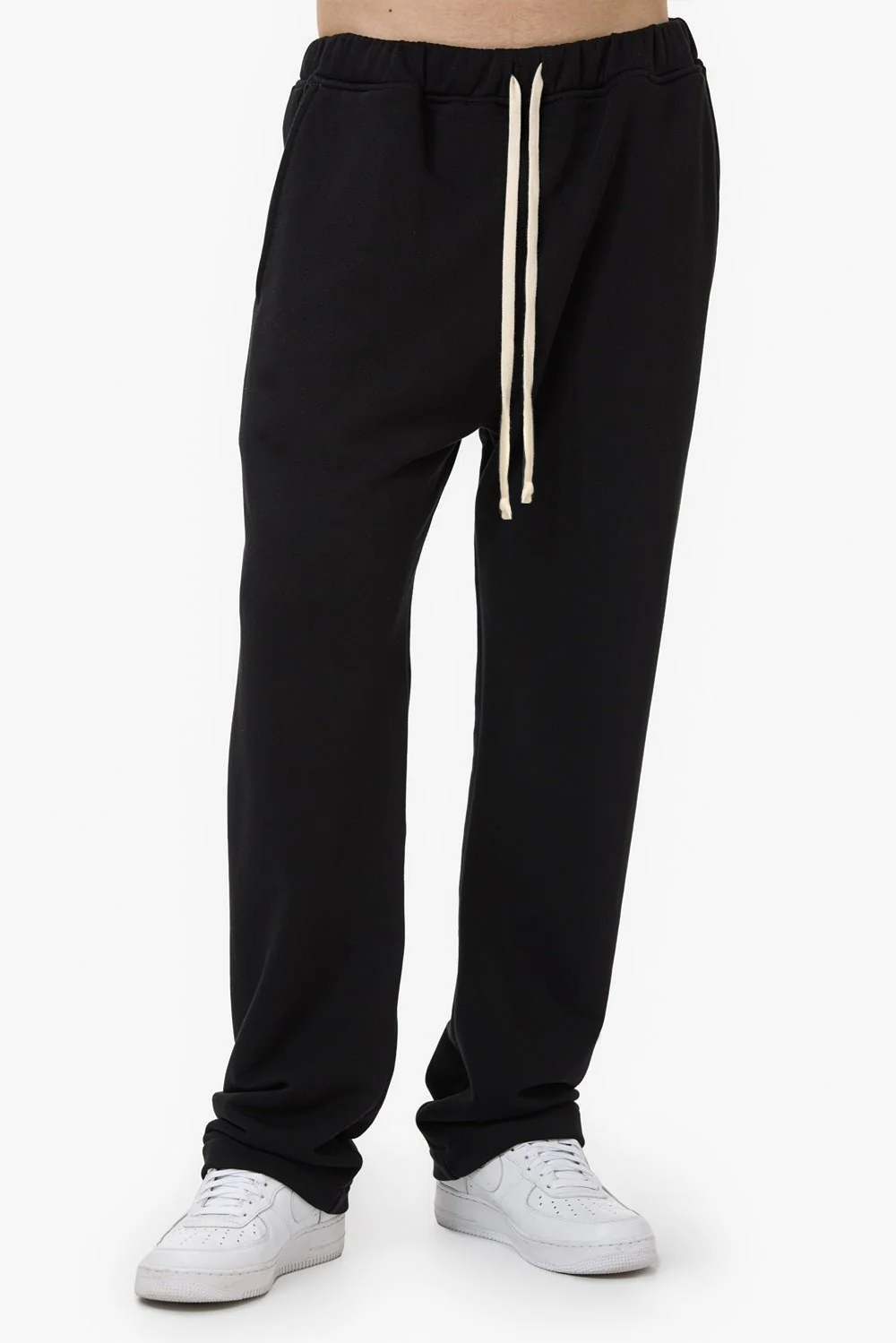 247 Czarne Spodnie Dresowe Męskie