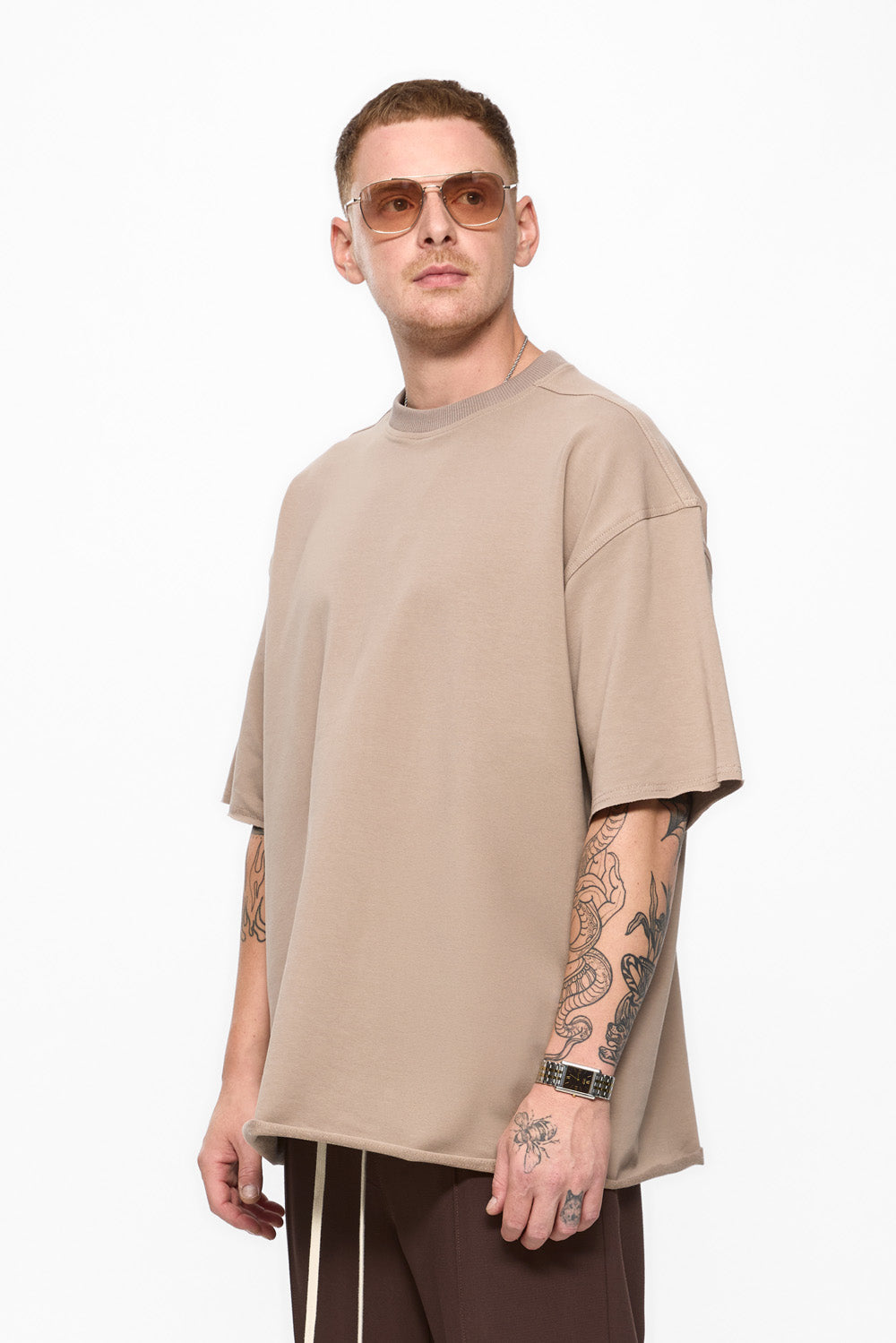 Oversized Beige T-shirt