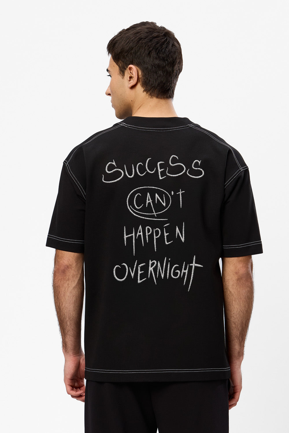 Success 2.0 printed black T-shirt