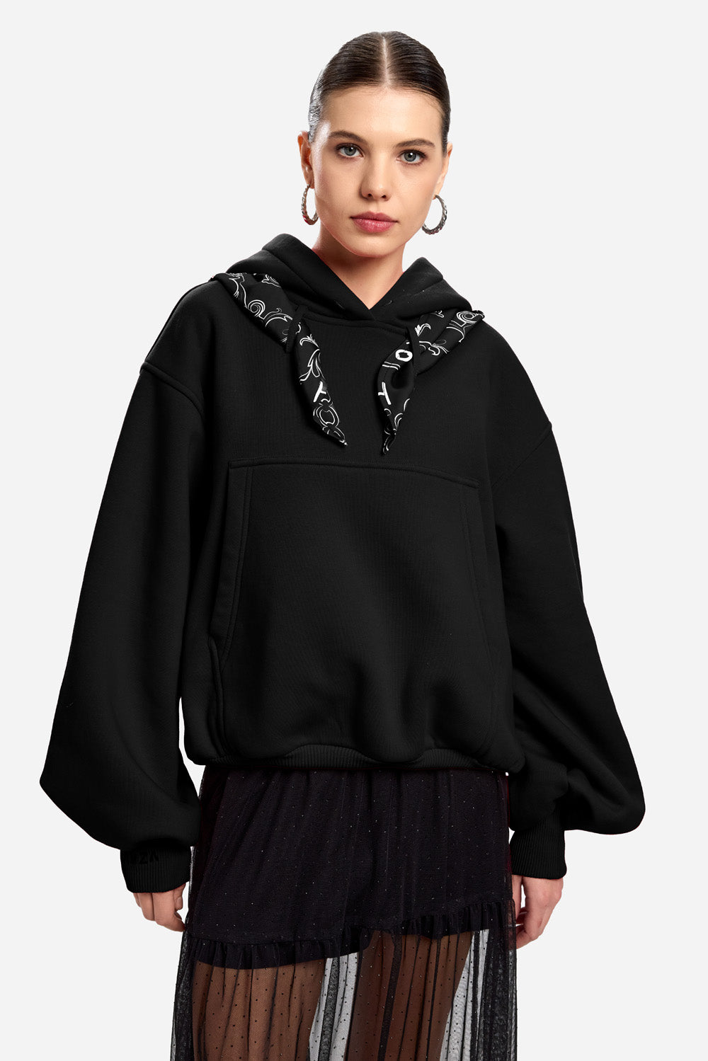 Scarlett Black fleece Hoodie
