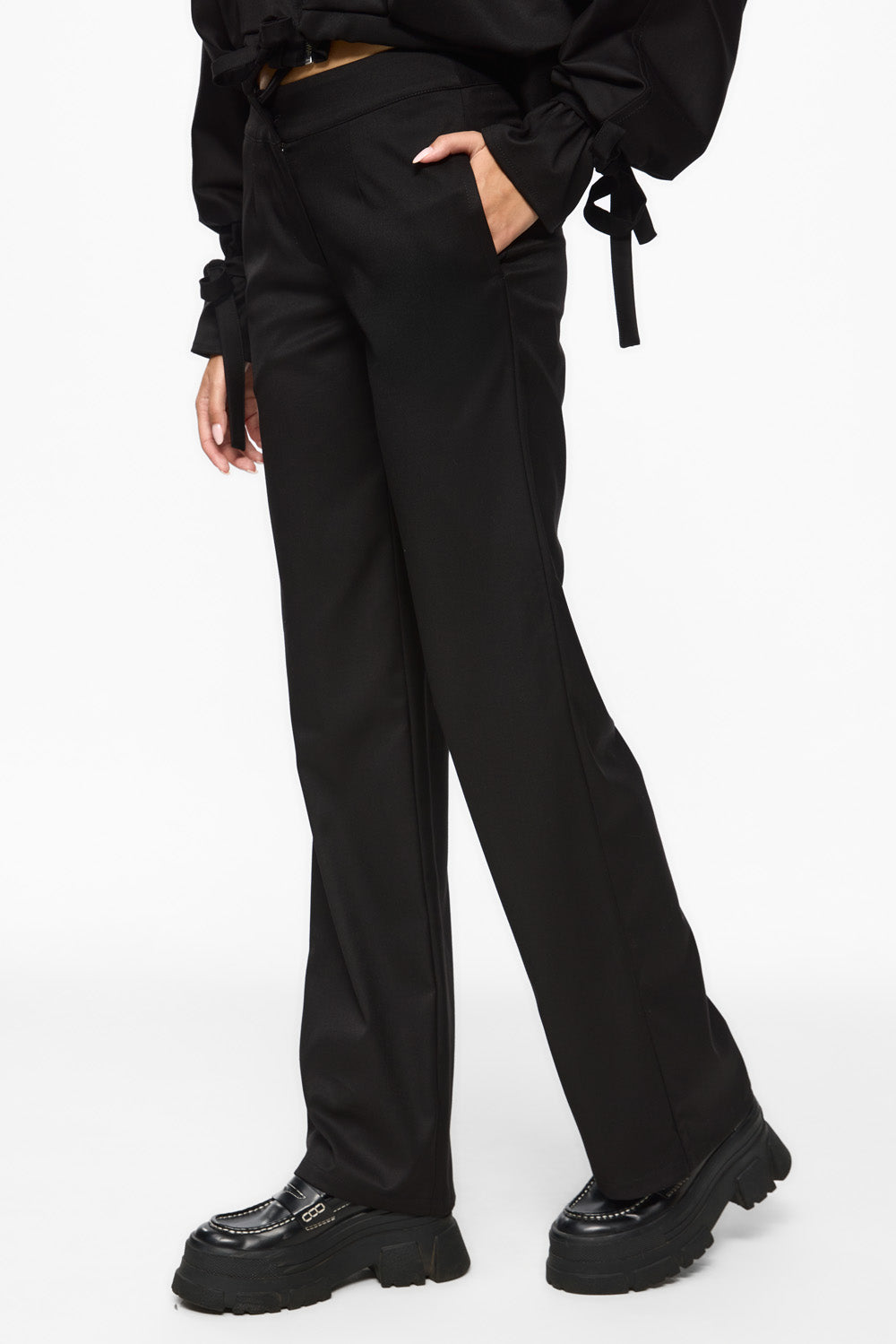 Swan Black Cloth Pants